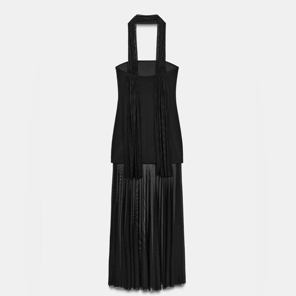 ZARA COMBINED DRESS WITH TRANSPARENCIES - Picture 2 of 5